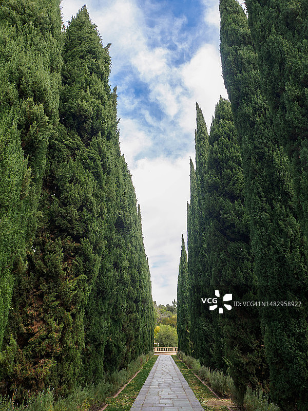 加利福尼亚州洛杉矶的格雷斯通豪宅图片素材