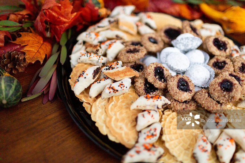 秋季甜点托盘图片素材