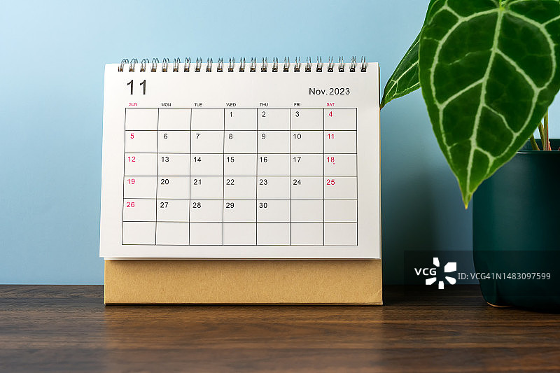 2023年11月桌面日历图片素材