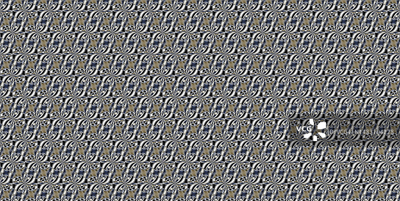 抽象背景，带有花瓣形状的绿色马赛克图片素材