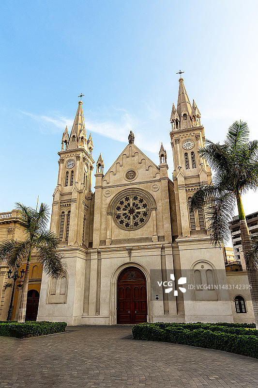 秘鲁利马法国广场雷科莱塔教堂，2023年4月图片素材