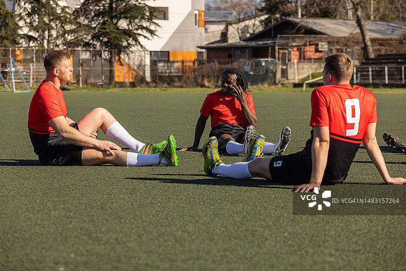 橄榄球运动员训练图片素材