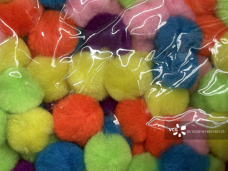 用于艺术和手工艺品的绒球包图片素材