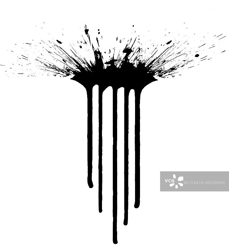 白色背景上的黑点图片素材