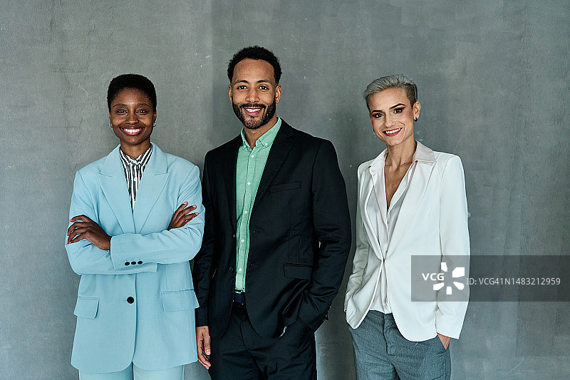 多元文化商业人士群体肖像图片素材