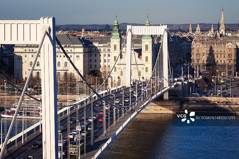 布达佩斯伊丽莎白桥图片素材