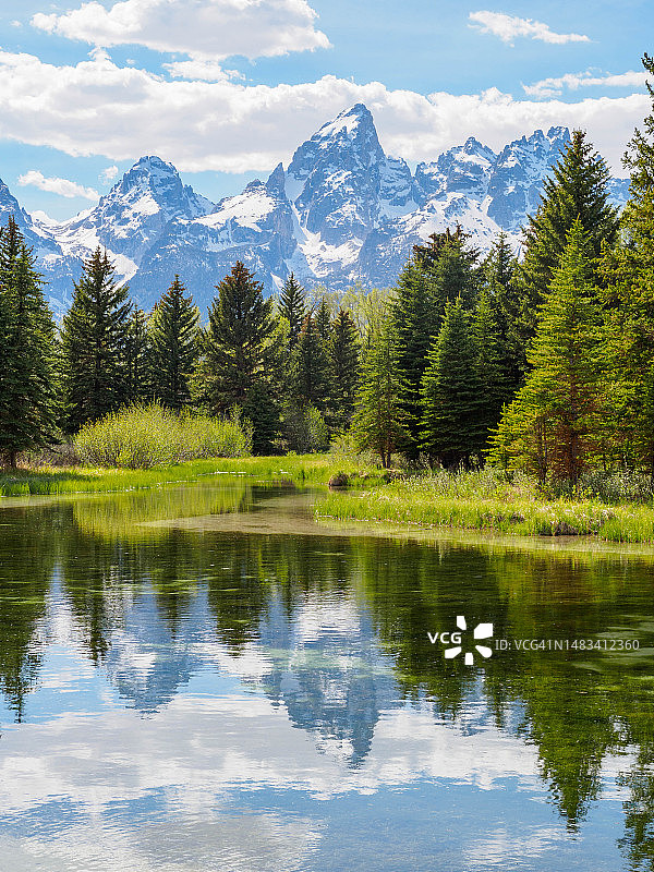 大提顿国家公园的施瓦巴赫登陆点图片素材