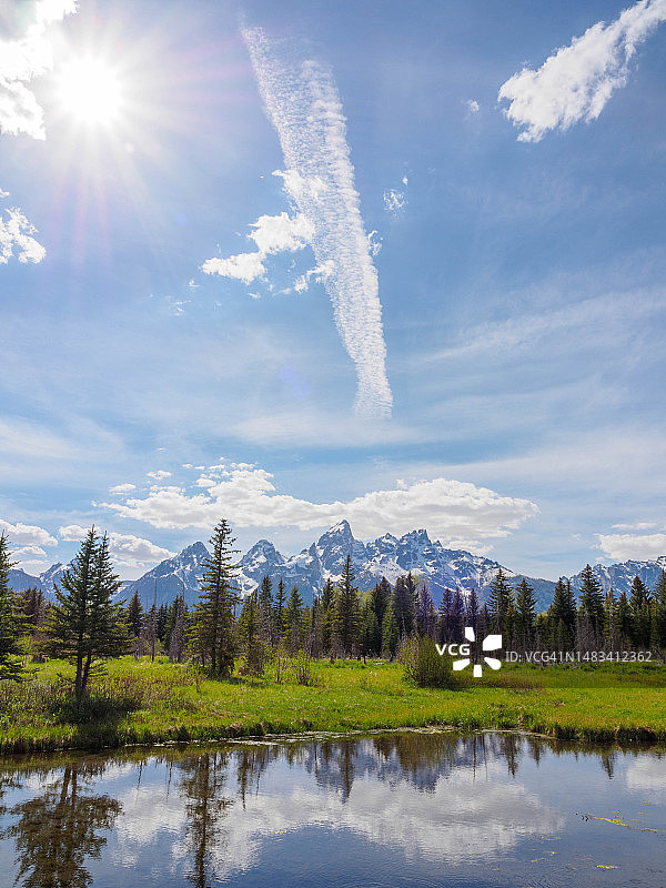 大提顿国家公园的施瓦巴赫登陆点图片素材