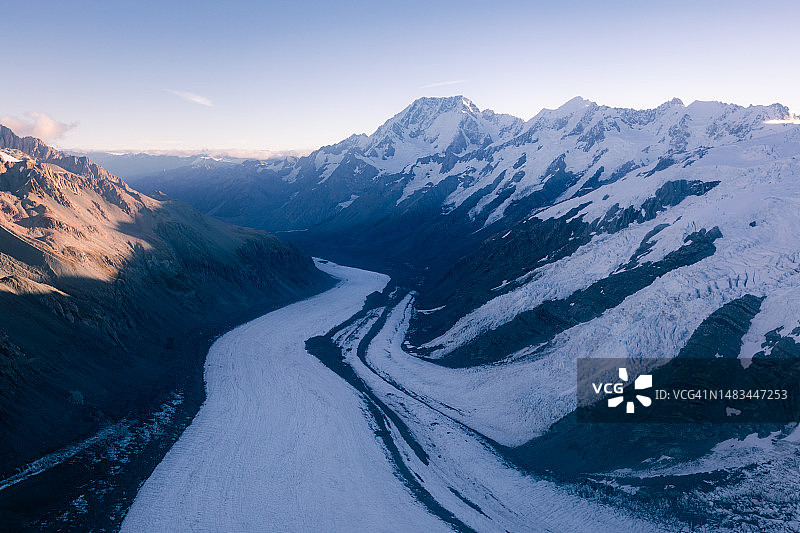 新西兰塔斯曼冰川图片素材