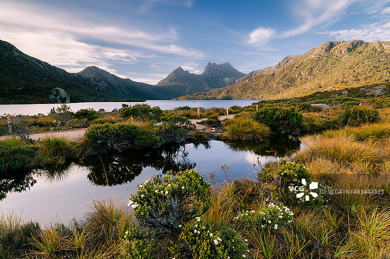 摇篮山鸽子湖，塔斯马尼亚图片素材