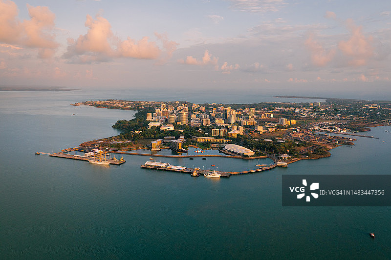 澳大利亚达尔文市航拍图片素材