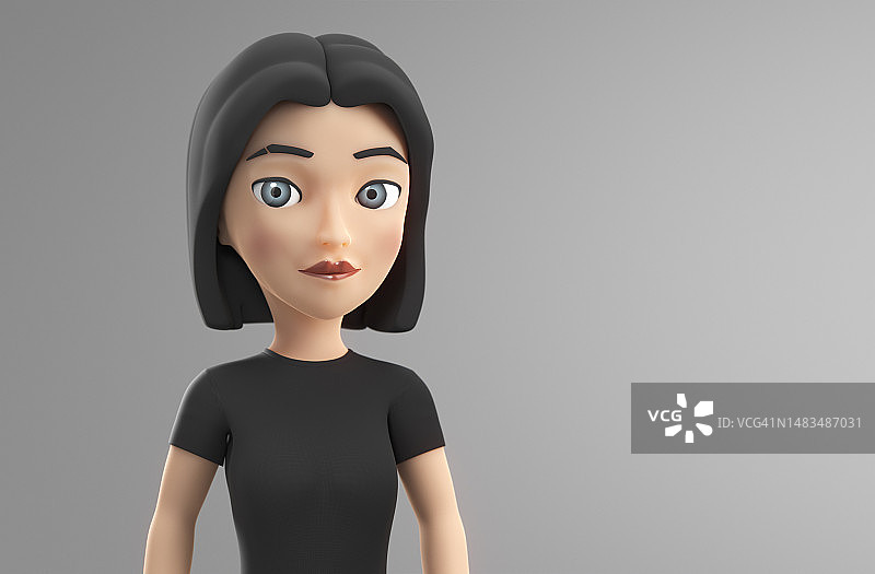 可爱的女性游戏角色头像图片素材