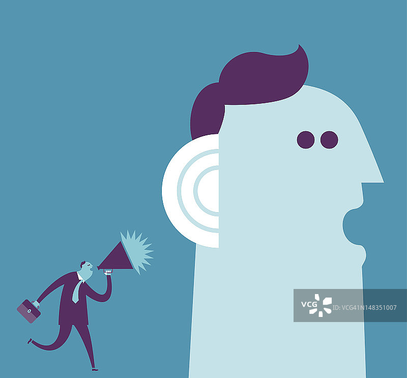 仔细聆听图片素材