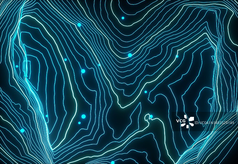 数字山脉线条图片素材