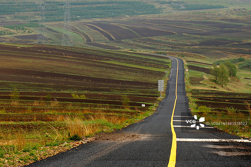 张家口市草原天路图片素材