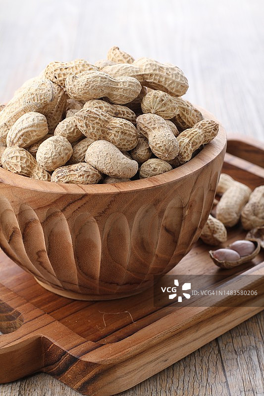 碗中花生特写图片素材