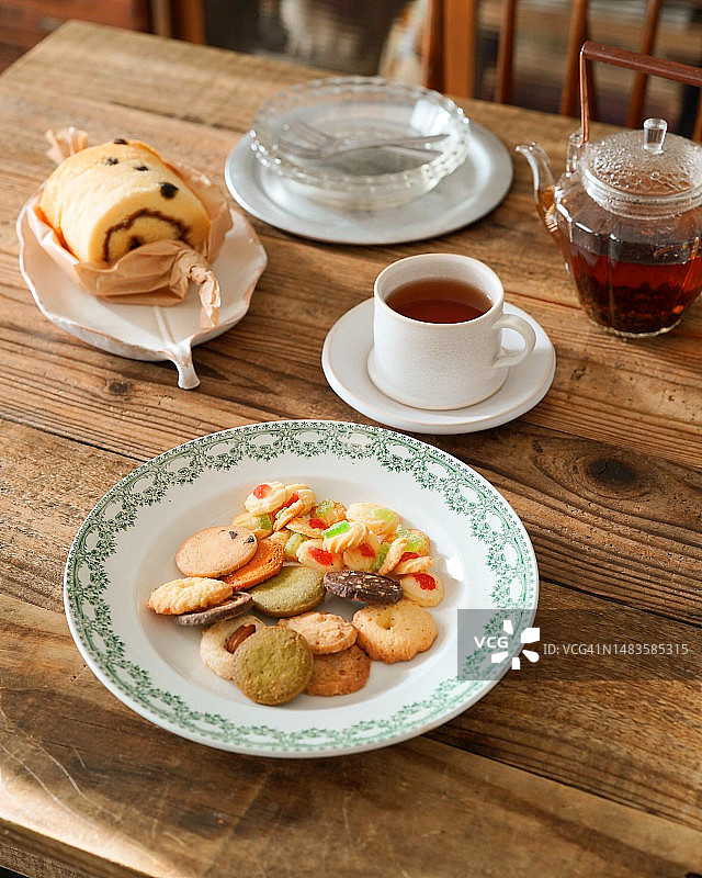 日本美食高角度视图图片素材