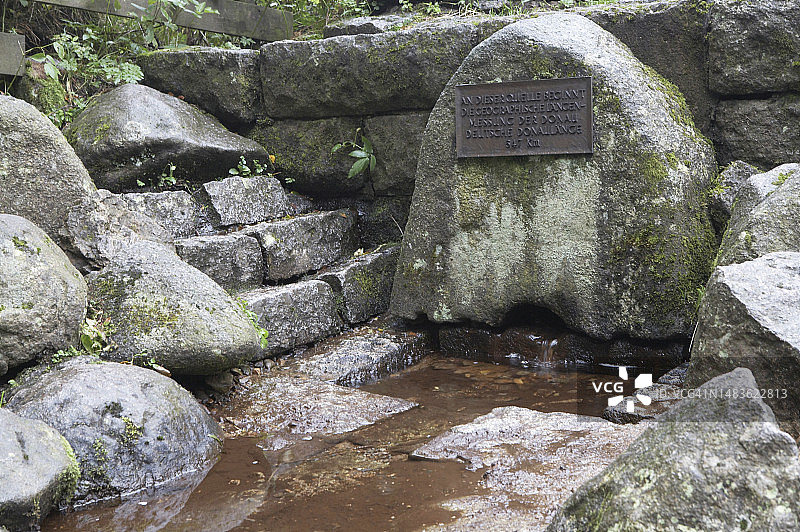 富特旺根附近的布雷格泉（多瑙河源头）图片素材