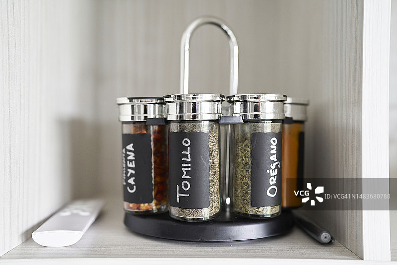 厨房调味品旋转架前景展示图片素材