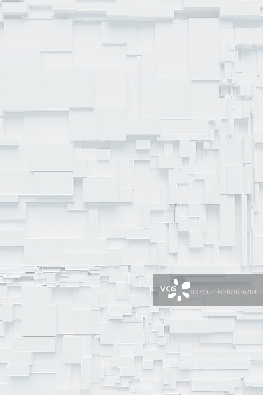 带随机大小块的白色墙壁图片素材