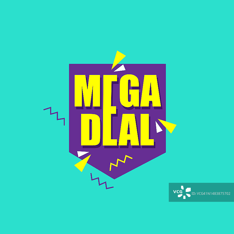 巨型优惠矢量banner模板设计，年终特别优惠社交媒体banner模板、优惠券、折扣、季节性促销标签图片素材