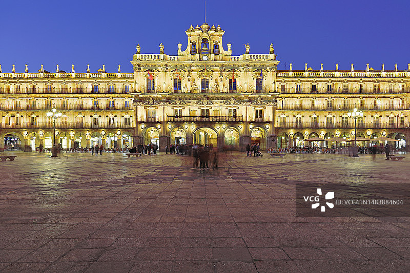 西班牙萨拉曼卡Plaza Mayor图片素材