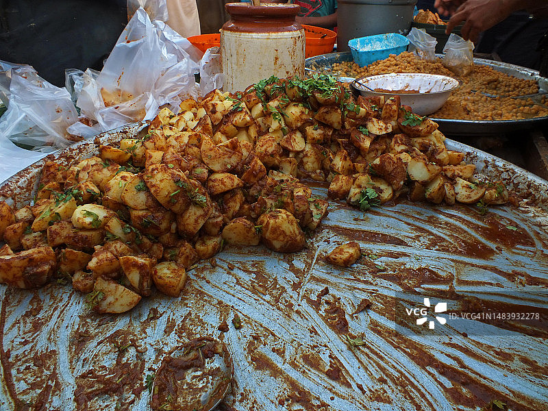 人们忙着为开斋节购物图片素材