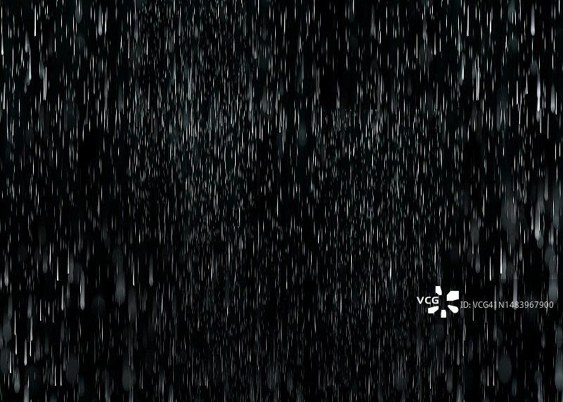 黑色水滴雨天下雨，无人图片素材