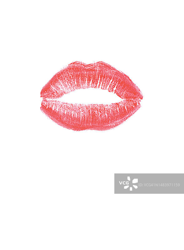 嘴唇、口红、口红印记、唇印、红色图片素材