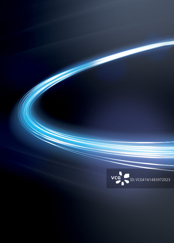 蓝色圆形光线背景图片素材