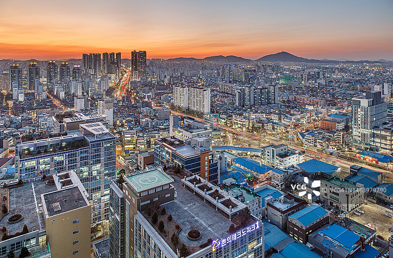 韩国京畿道富川市Jomaru路图片素材