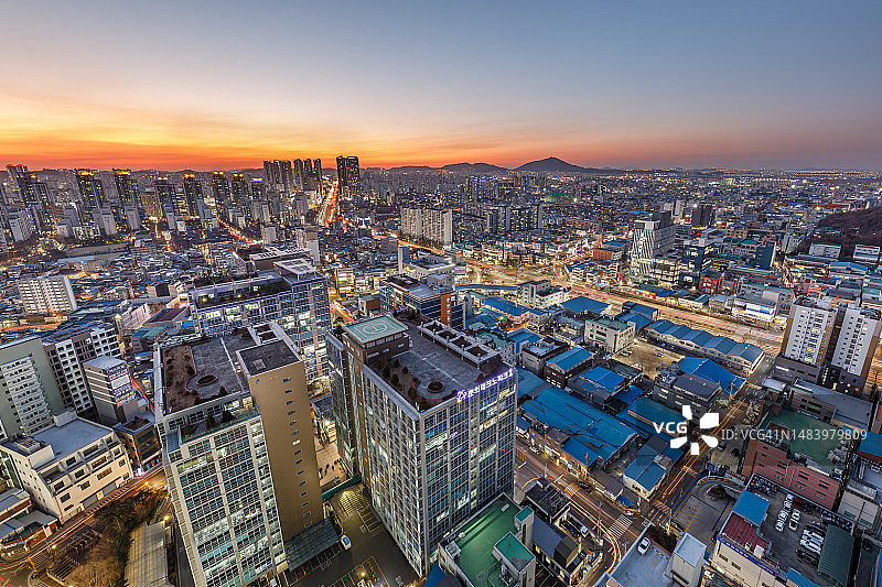 韩国京畿道富川市Jomaru路图片素材