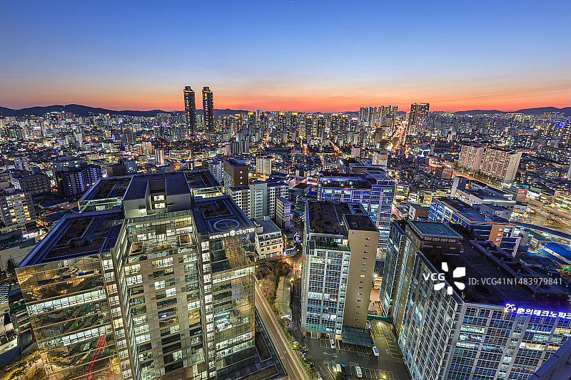 韩国京畿道富川市Jomaru路图片素材