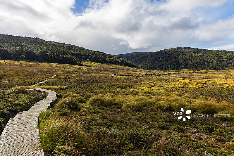 塔斯马尼亚摇篮山国家公园步道图片素材