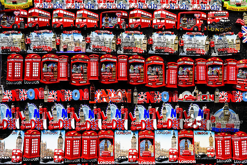 伦敦纪念品展示图片素材