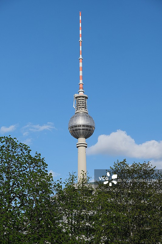 德国柏林电视塔景色图片素材
