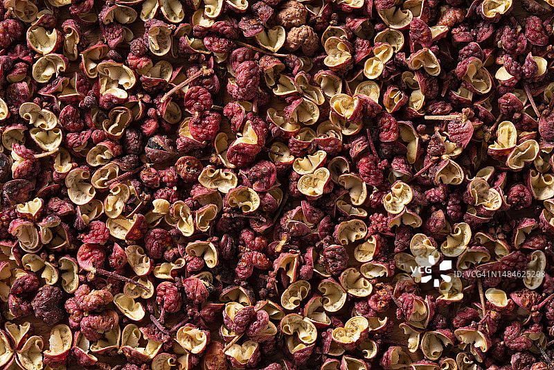 红色四川花椒全框视图图片素材