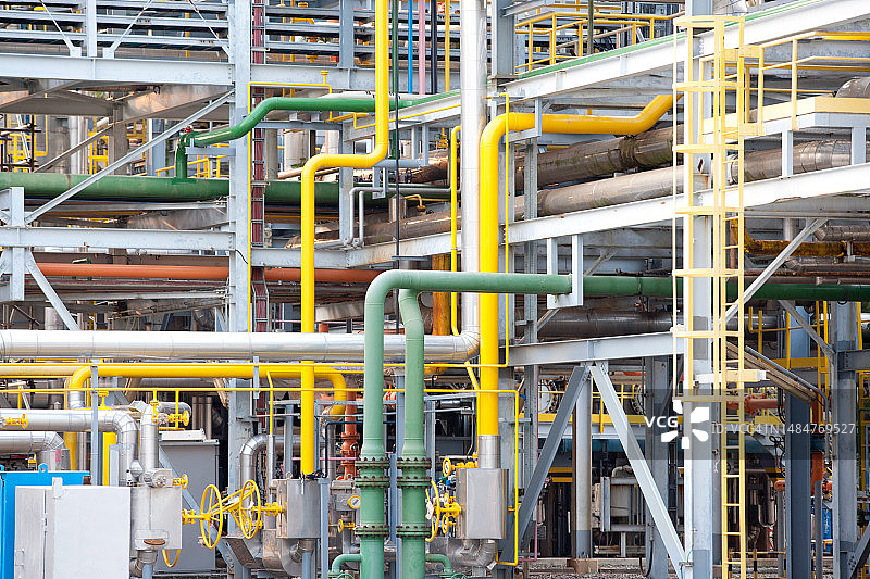 燃气管道阀门，工业检测管线图片素材