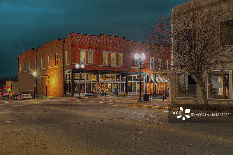 大街和主要的街角图片素材