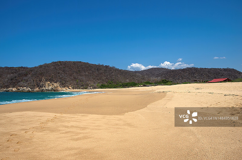 墨西哥瓦哈卡州瓦图尔科卡卡路塔海滩图片素材