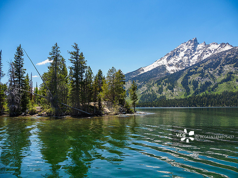 大提顿国家公园的珍妮湖图片素材
