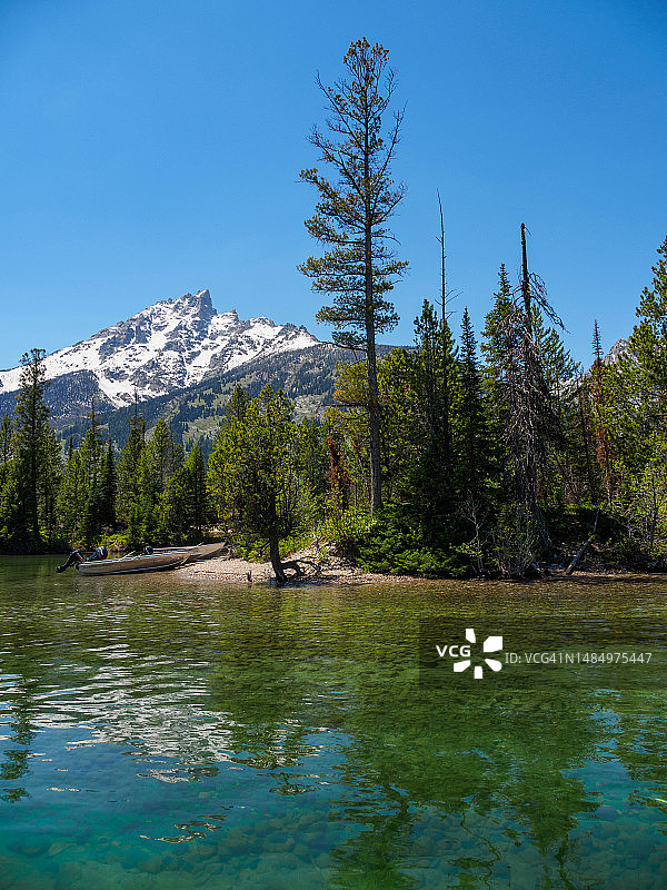 大提顿国家公园的珍妮湖图片素材