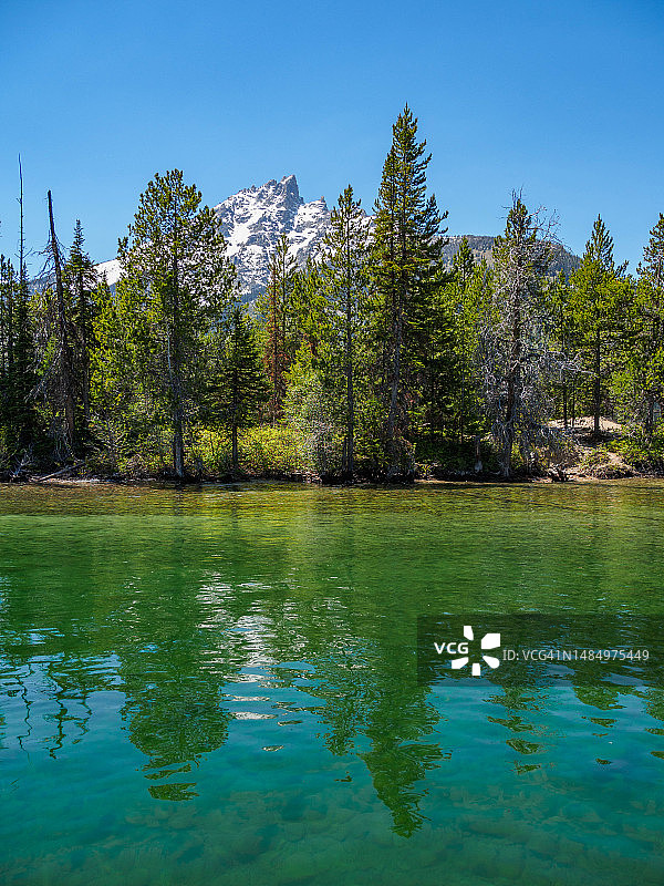 大提顿国家公园的珍妮湖图片素材
