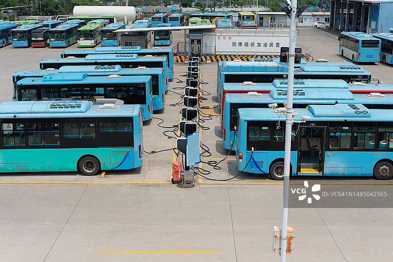 电动汽车充电站图片素材