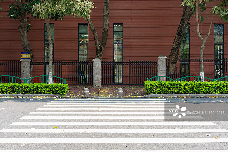 城市人行道斑马线图片素材