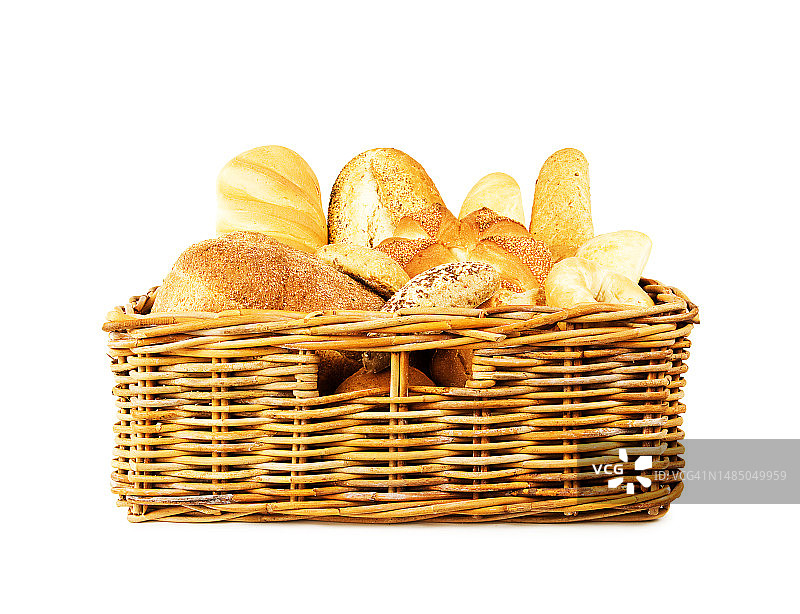 篮子里的面包图片素材