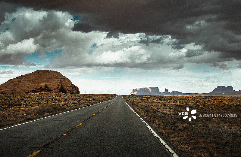 通往纪念碑谷的道路图片素材