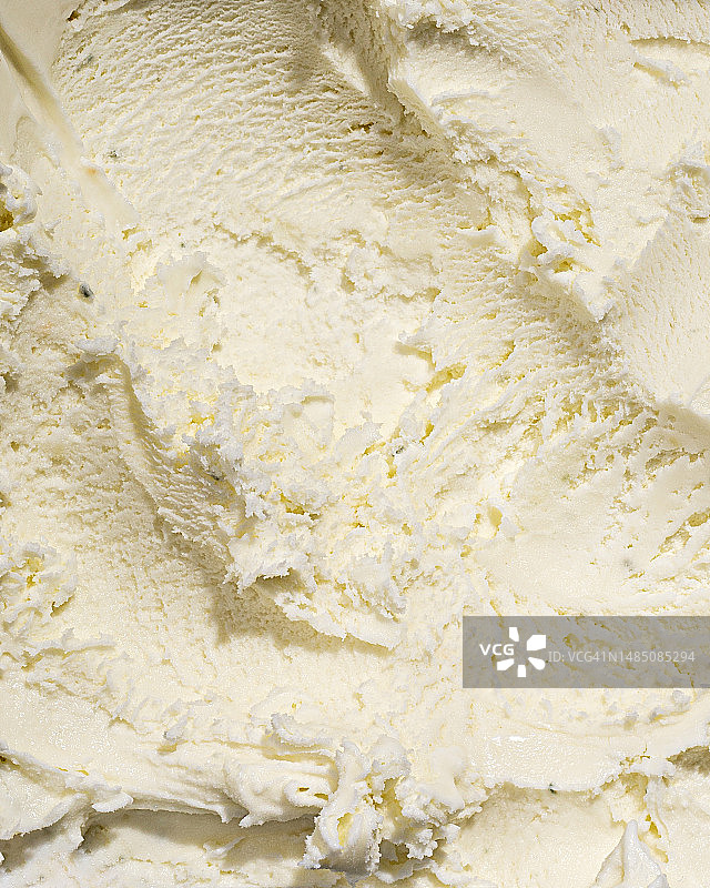 白色香草冰淇淋的纹理背景完整画面图片素材