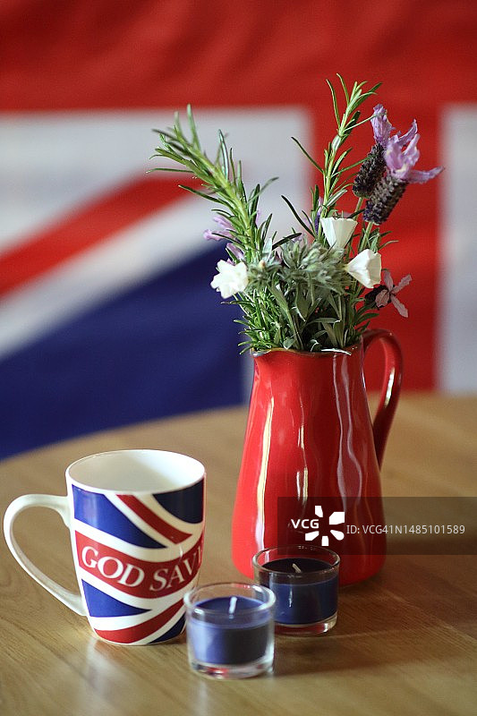 庆祝英国国王加冕的装饰图片素材