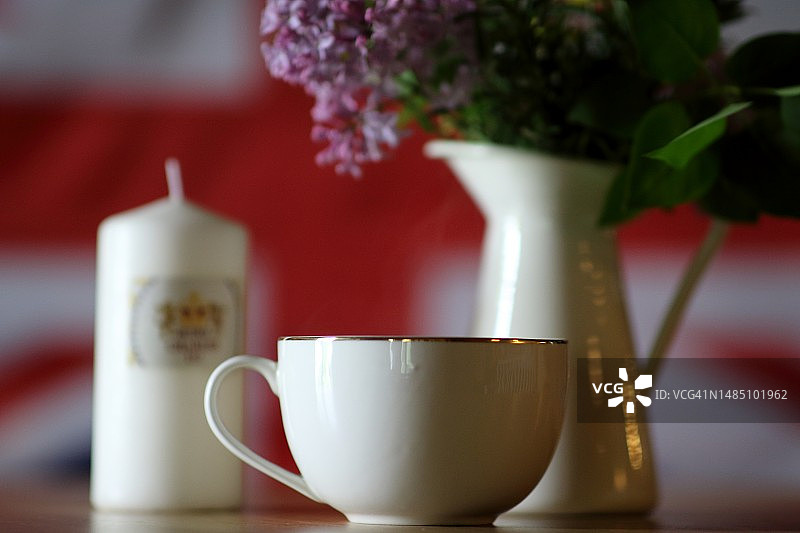 庆祝英国国王加冕的装饰图片素材